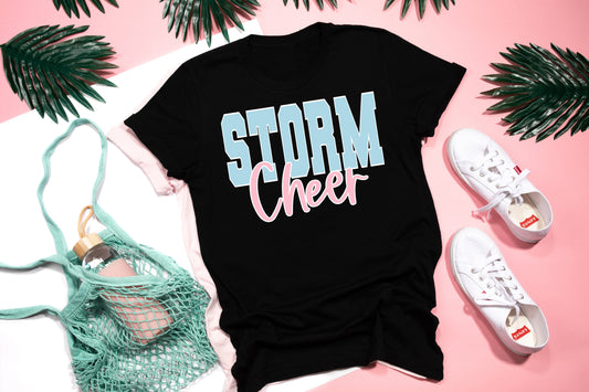 Storm Cheer Black Pink / Baby Blue